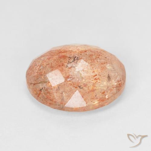 Pedra do Sol Medium Light-Orange Natural 4.69ct, oval, Translúcido