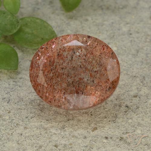 5.46ct Natural Laranja Médio Pedra do Sol, oval, Translúcido