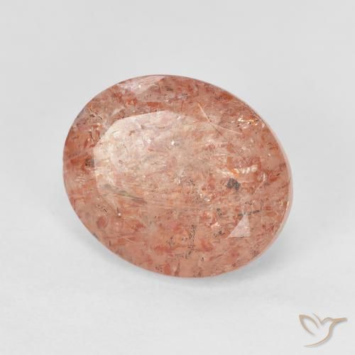Pedra do Sol Toranja Laranja Natural 4.62ct, oval, Translúcido