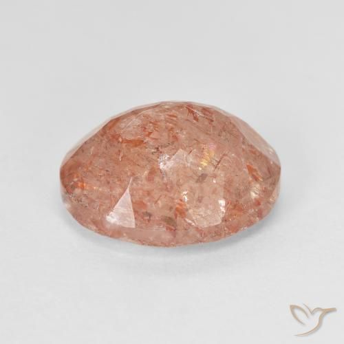 Pedra do Sol Toranja Laranja Natural 4.62ct, oval, Translúcido