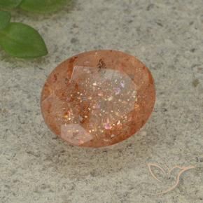 Pedra do Sol laranja quente Natural 4.90ct, oval, Translúcido