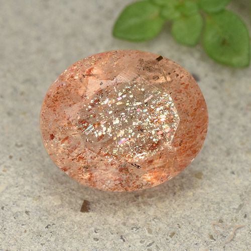 5.04ct Natural Laranja claro Pedra do Sol, oval, Translúcido