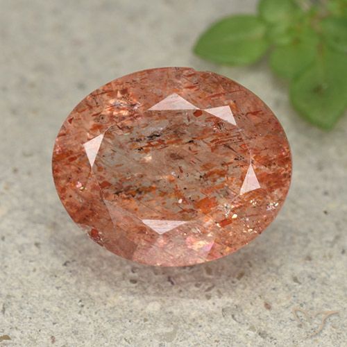 4.63ct Natural laranja quente Pedra do Sol, oval, Translúcido