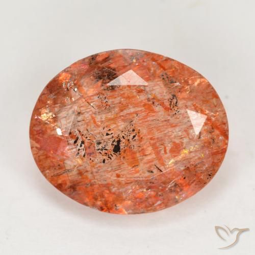 3.69ct Natural Laranja Médio Pedra do Sol, oval, Translúcido