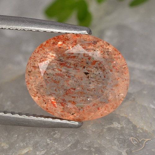4.55ct Natural Laranja Médio-Claro Pedra do Sol, oval, Translúcido