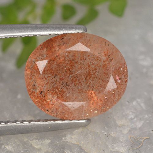 4.27ct Natural Laranja Médio Pedra do Sol, oval, Translúcido