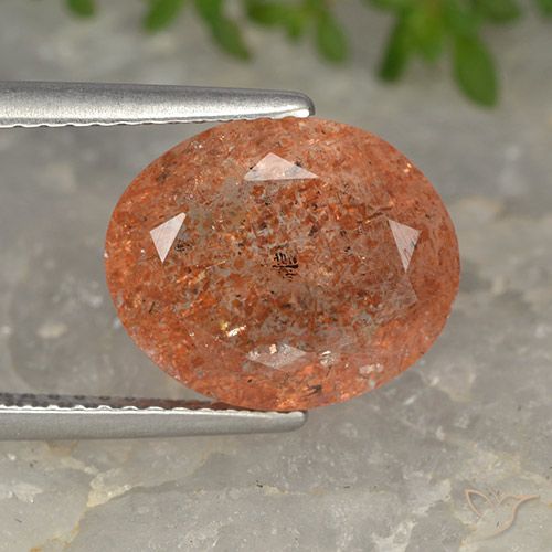 4.34ct Natural Toranja Laranja Pedra do Sol, oval, Translúcido