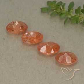 Pedras preciosas de Pedra do Sol Toranja Laranja natural de 2.81 ct, oval, Translúcido