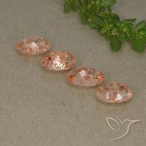 Pedras preciosas de Pedra do Sol Laranja claro natural de 2.78 ct, oval, Translúcido