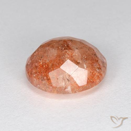 Pedra do Sol Toranja Laranja Natural 4.55ct, Redondo, Translúcido