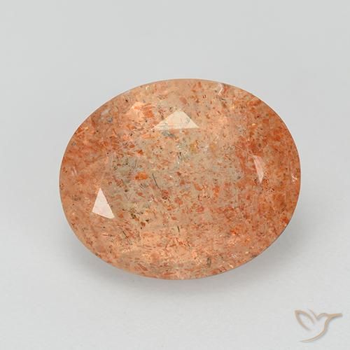 3.37ct Natural Laranja Médio Pedra do Sol, oval, Transparente