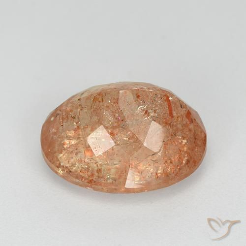 Pedra do Sol Laranja Médio Natural 3.37ct, oval, Transparente