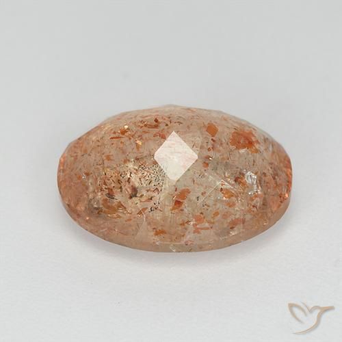 Pedra do Sol Laranja claro Natural 3.06ct, oval, Transparente