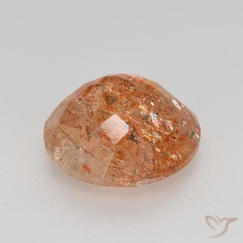 Pedra do Sol Laranja Médio Natural 4.17ct, Redondo, Translúcido