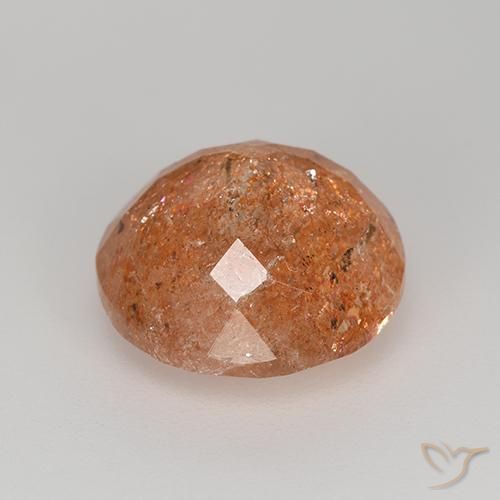 Pedra do Sol Toranja Laranja Natural 5.92ct, Redondo, Translúcido