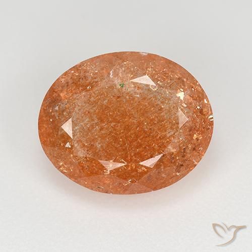 4.92ct Natural Laranja Médio Pedra do Sol, oval, Translúcido