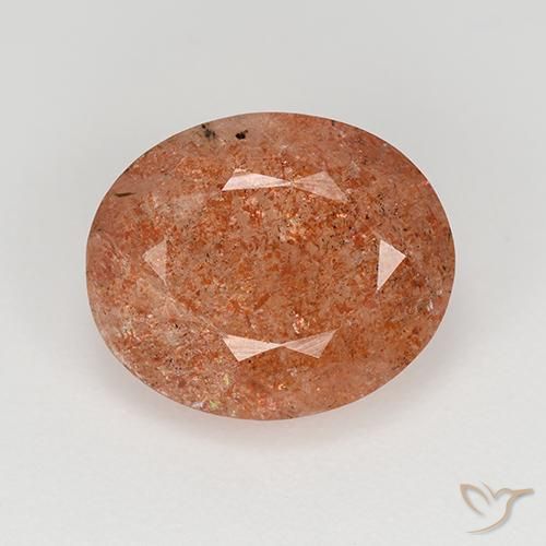 4.17ct Natural Laranja Médio Pedra do Sol, oval, Translúcido