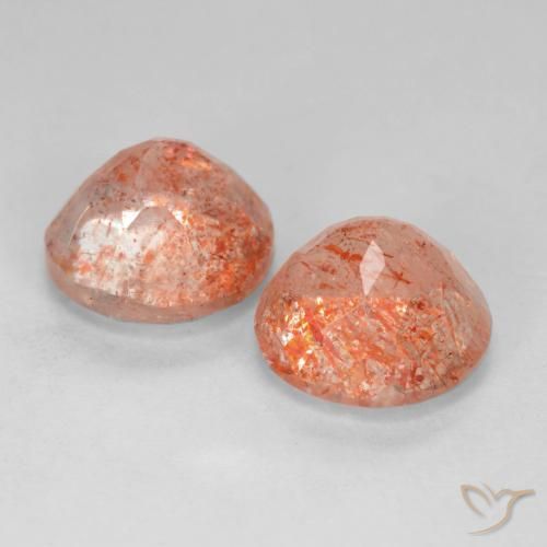 Pedras preciosas de Pedra do Sol Toranja Laranja natural de 4.11 ct, Redondo, Translúcido