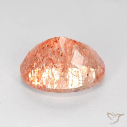 Pedra do Sol Laranja Médio-Claro Natural 2.78ct, oval, Translúcido