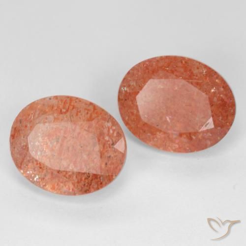 Pedras preciosas de Pedra do Sol Toranja Laranja natural de 4.91 ct, oval, Translúcido