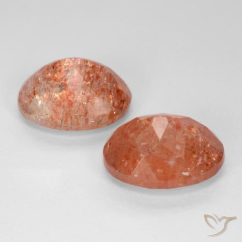Pedras preciosas de Pedra do Sol Toranja Laranja natural de 4.91 ct, oval, Translúcido