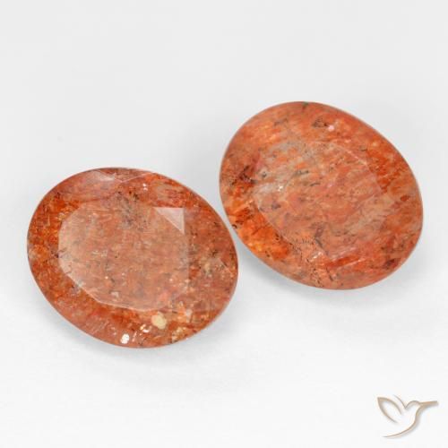 Pedras preciosas de Pedra do Sol Toranja Laranja natural de 4.99 ct, oval, Translúcido