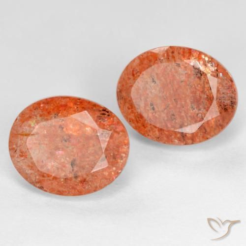 Pedras preciosas de Pedra do Sol Toranja Laranja natural de 5.55 ct, oval, Translúcido