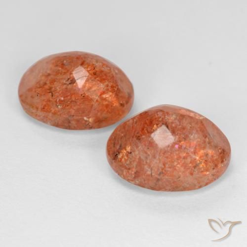 Pedras preciosas de Pedra do Sol Toranja Laranja natural de 5.55 ct, oval, Translúcido