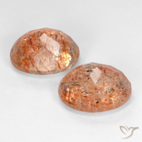 Pedras preciosas de Pedra do Sol gengibre laranja natural de 5.73 ct, oval, Translúcido