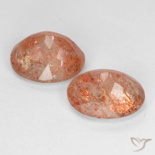 Pedras preciosas de Pedra do Sol Toranja Laranja natural de 4.96 ct, oval, Transparente