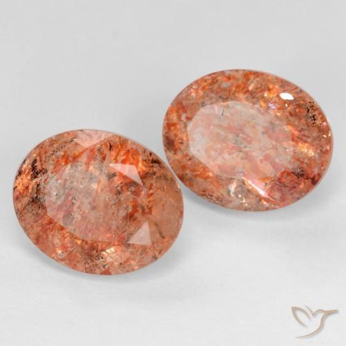 Pedras preciosas de Pedra do Sol Toranja Laranja natural de 5.22 ct, oval, Transparente