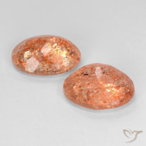 Pedras preciosas de Pedra do Sol Toranja Laranja natural de 4.30 ct, oval, Transparente