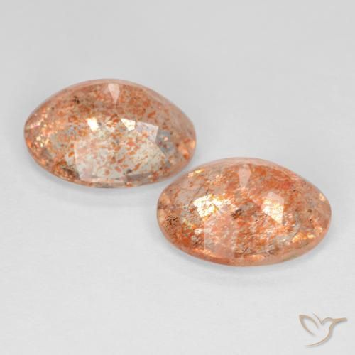 Pedras preciosas de Pedra do Sol Laranja claro natural de 4.22 ct, oval, Transparente