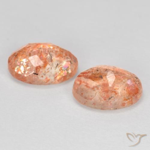 Pedras preciosas de Pedra do Sol gengibre laranja natural de 2.55 ct, oval, Translúcido