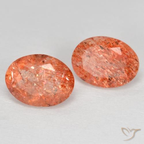 Pedras preciosas de Pedra do Sol Toranja Laranja natural de 2.52 ct, oval, Translúcido