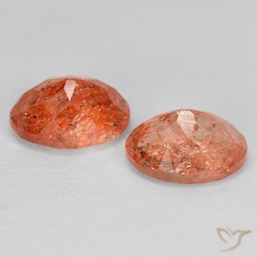 Pedras preciosas de Pedra do Sol Toranja Laranja natural de 2.52 ct, oval, Translúcido