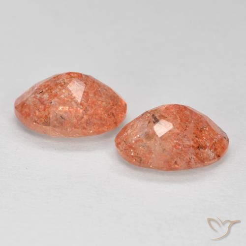 Pedras preciosas de Pedra do Sol Toranja Laranja natural de 2.19 ct, oval, Translúcido