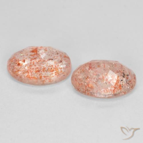 Pedras preciosas de Pedra do Sol Laranja claro natural de 2.26 ct, oval, Translúcido