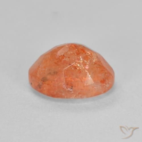 Pedra do Sol Laranja brilhante Natural 1.49ct, oval, Translúcido