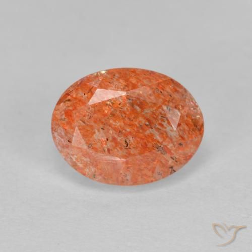 1.41ct Natural Toranja Laranja Pedra do Sol, oval, Translúcido