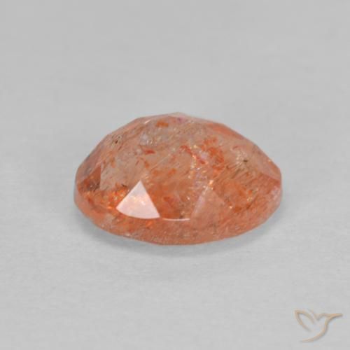 Pedra do Sol Toranja Laranja Natural 1.41ct, oval, Translúcido