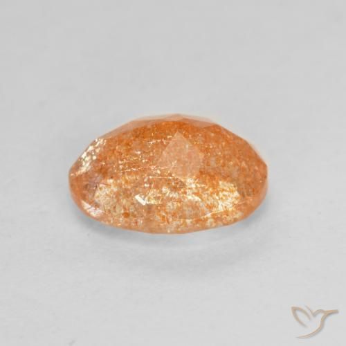 Pedra do Sol Laranja Profundo Natural 1.44ct, oval, Translúcido