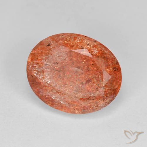 Pedra do Sol Toranja Laranja Natural 3.59ct, oval, Transparente