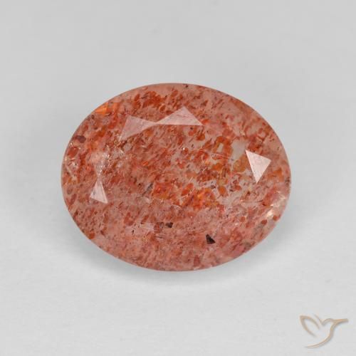 3.03ct Natural Laranja Médio Pedra do Sol, oval, Transparente