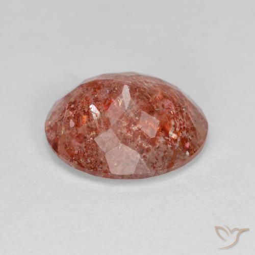 Pedra do Sol Laranja Médio Natural 3.03ct, oval, Transparente