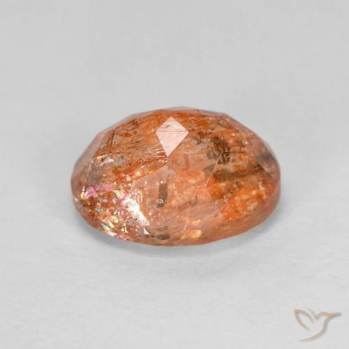 Pedra do Sol Laranja brilhante Natural 2.93ct, oval, Transparente