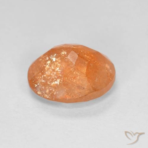 Pedra do Sol Inhame Laranja Natural 2.85ct, oval, Translúcido