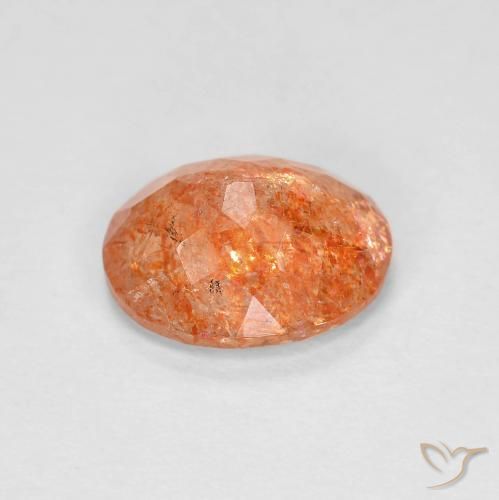 Pedra do Sol Laranja Profundo Natural 2.28ct, oval, Transparente