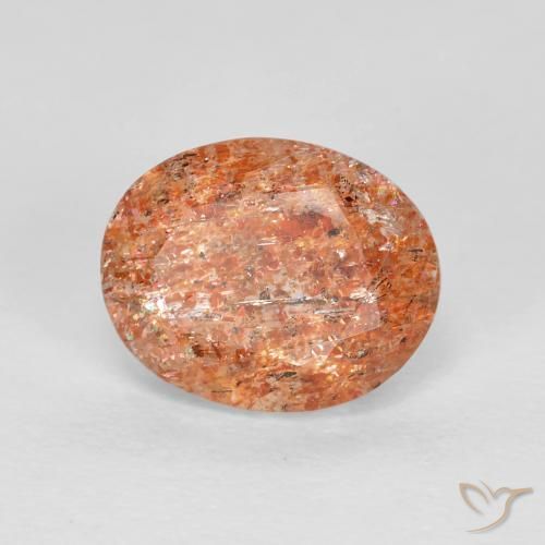 2.62ct Natural Laranja Médio Pedra do Sol, oval, Transparente