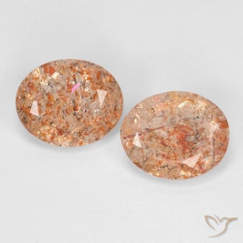 4.08ctw Natural Laranja claro Pedra do Sol, oval, Transparente